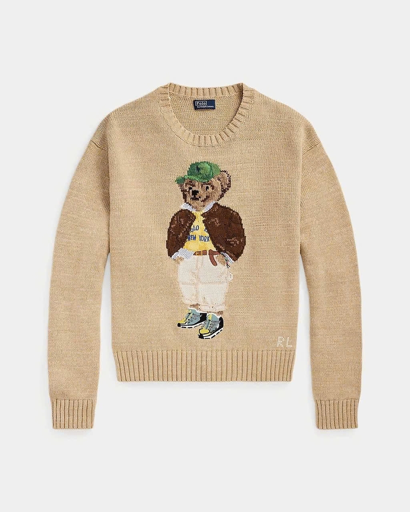 Áo len Polo Bear gấu đội mũ xanh