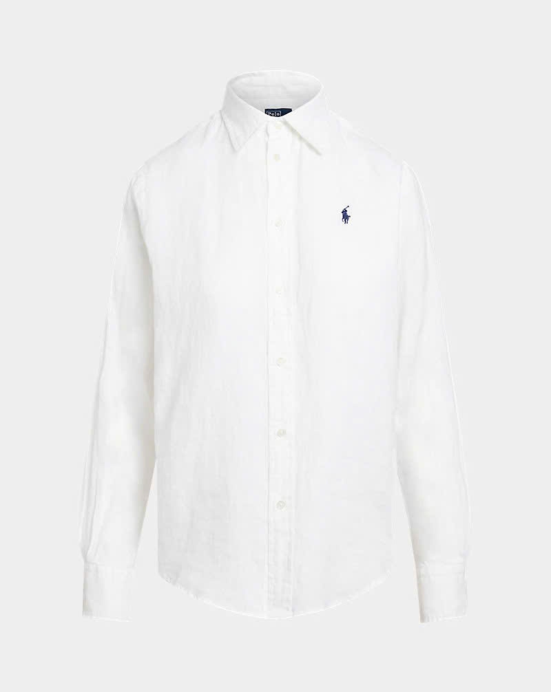 Áo Sơ Mi Nữ Tay Dài Classic Fit Linen Shirt
