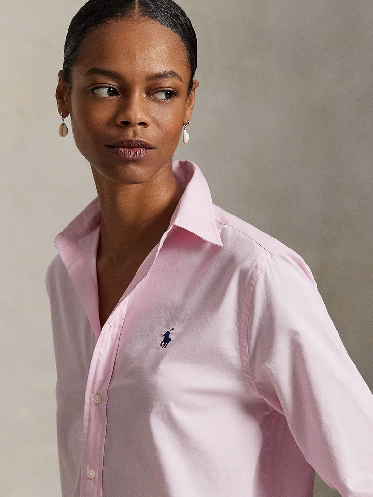 Áo Sơ Mi Nữ Tay Dài Classic Fit Linen Shirt