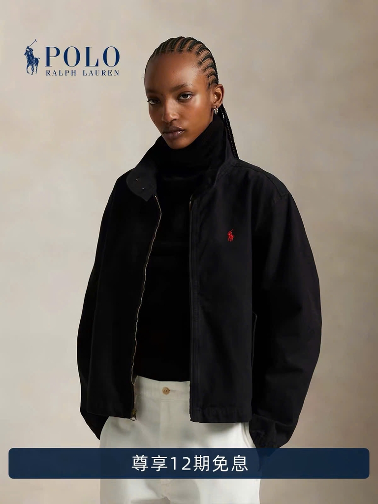 Áo Khoác Nữ Tay Dài Cotton Canvas Jacket
