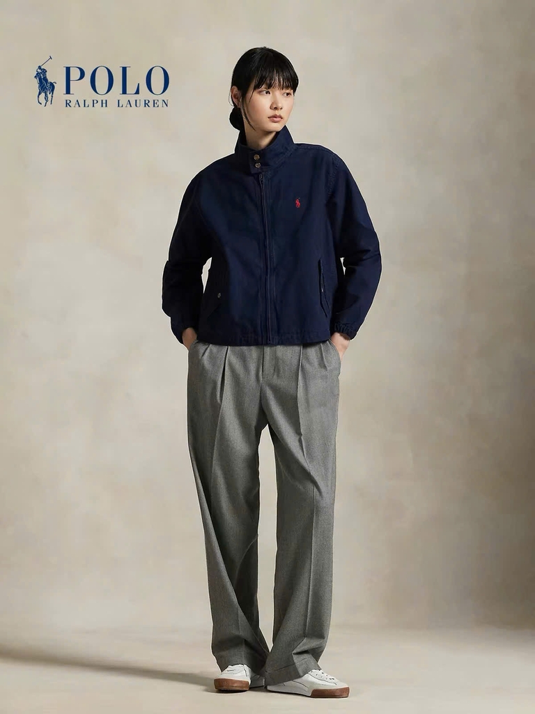 Áo Khoác Nữ Tay Dài Cotton Canvas Jacket