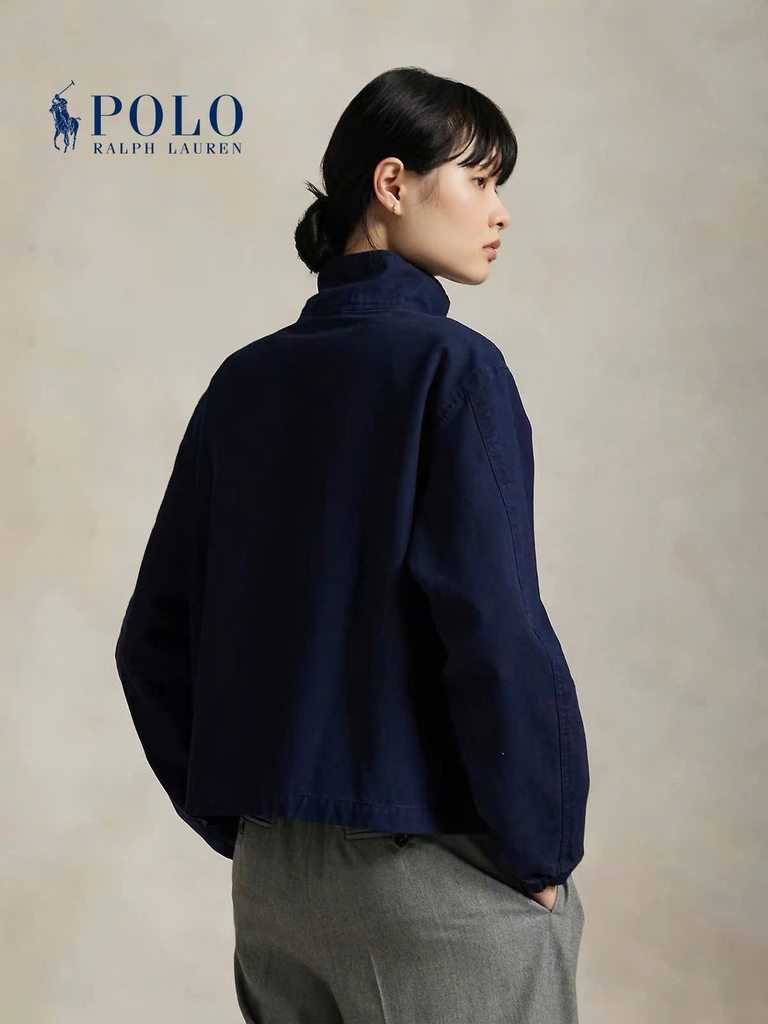 Áo Khoác Nữ Tay Dài Cotton Canvas Jacket