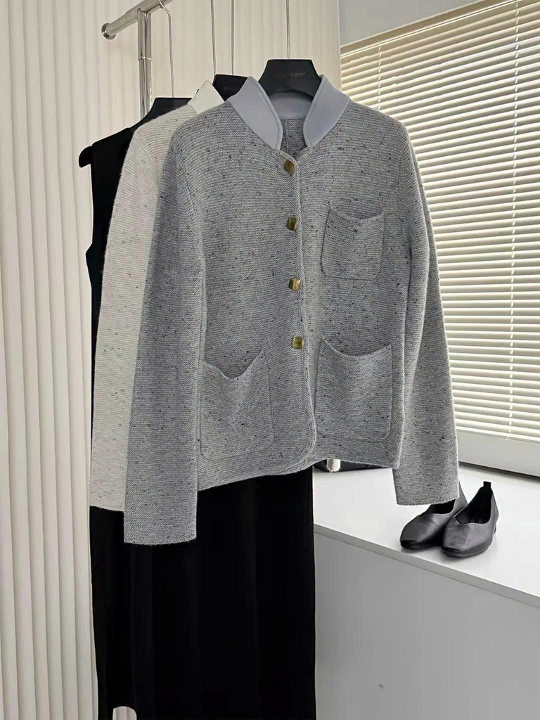Áo khoac cổ trụ Loro Piana 4 màu