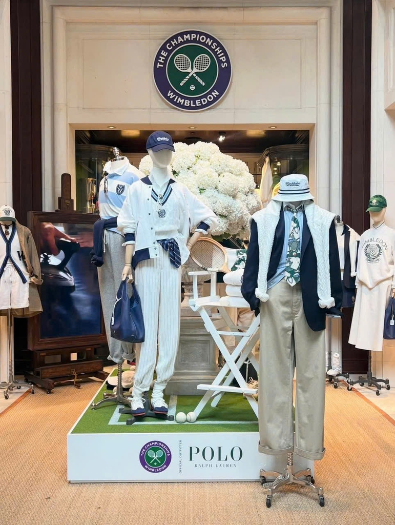 Áo vest POLO RL cotton dệt kim kiểu Wimbledon