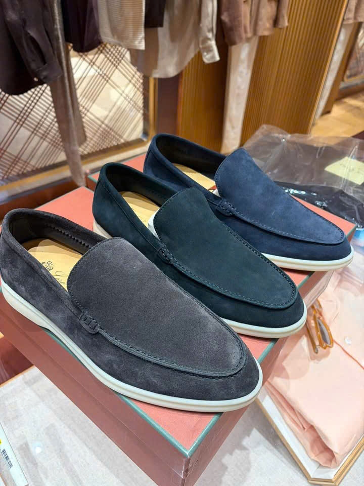 Loro Piana Summer Walk loafer Suede Tan
