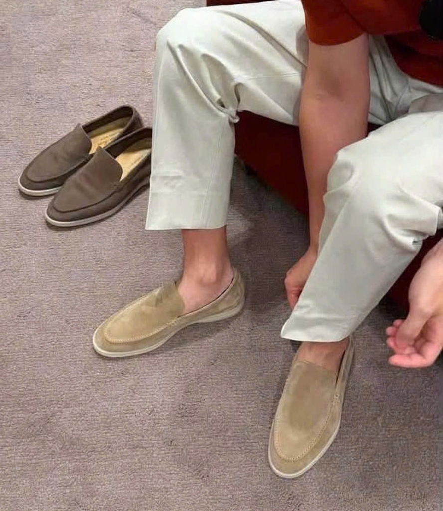 Loro Piana Summer Walk loafer Suede Tan