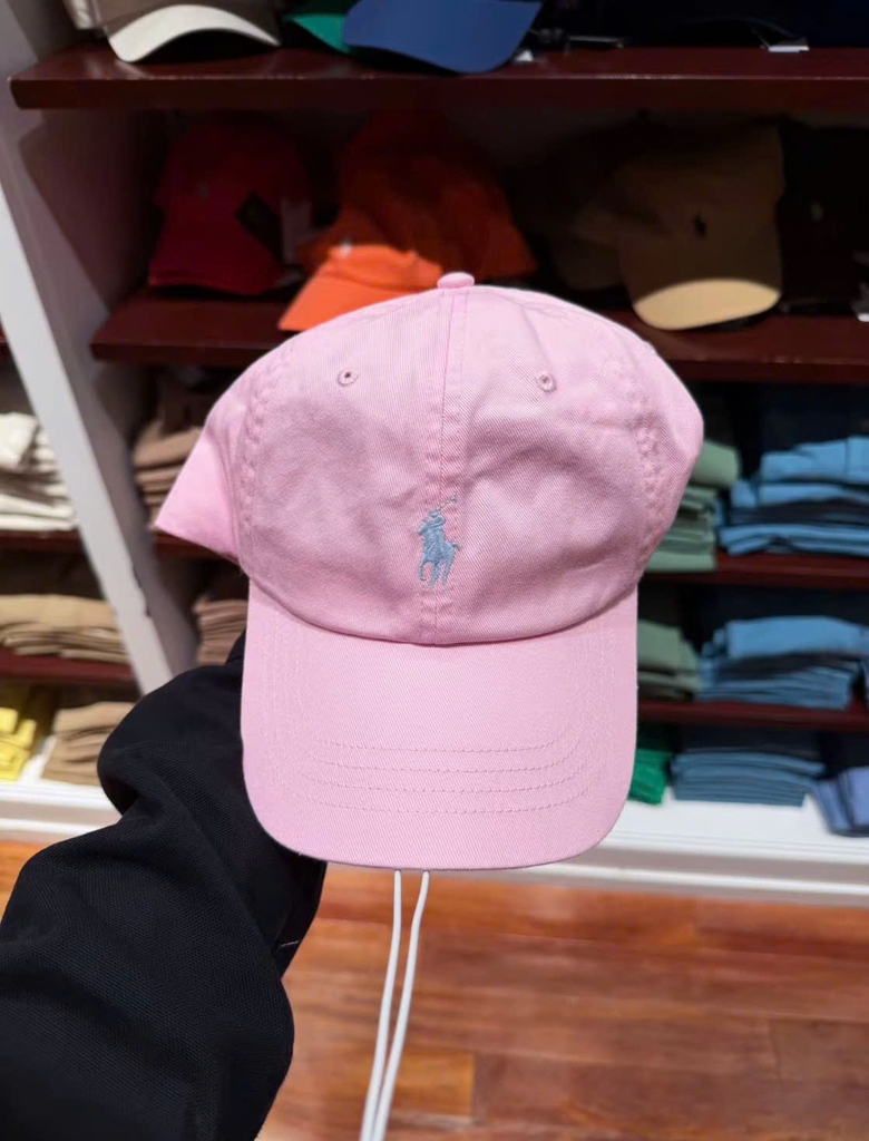 Mũ lưỡi trai Polo RL thêu ngựa 100% cotton