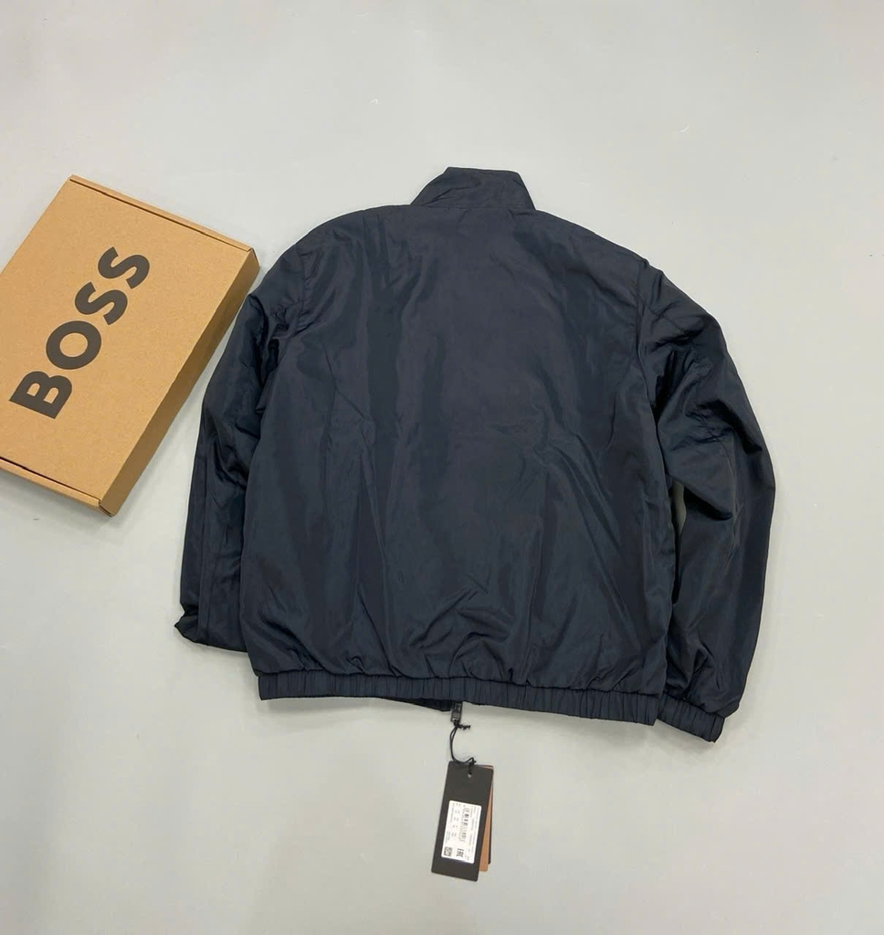 Jacket gió cổ trụ 5cm BOSS màu navy