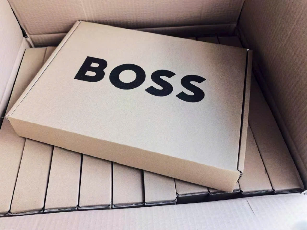 Jacket gió cổ trụ 5cm BOSS màu navy