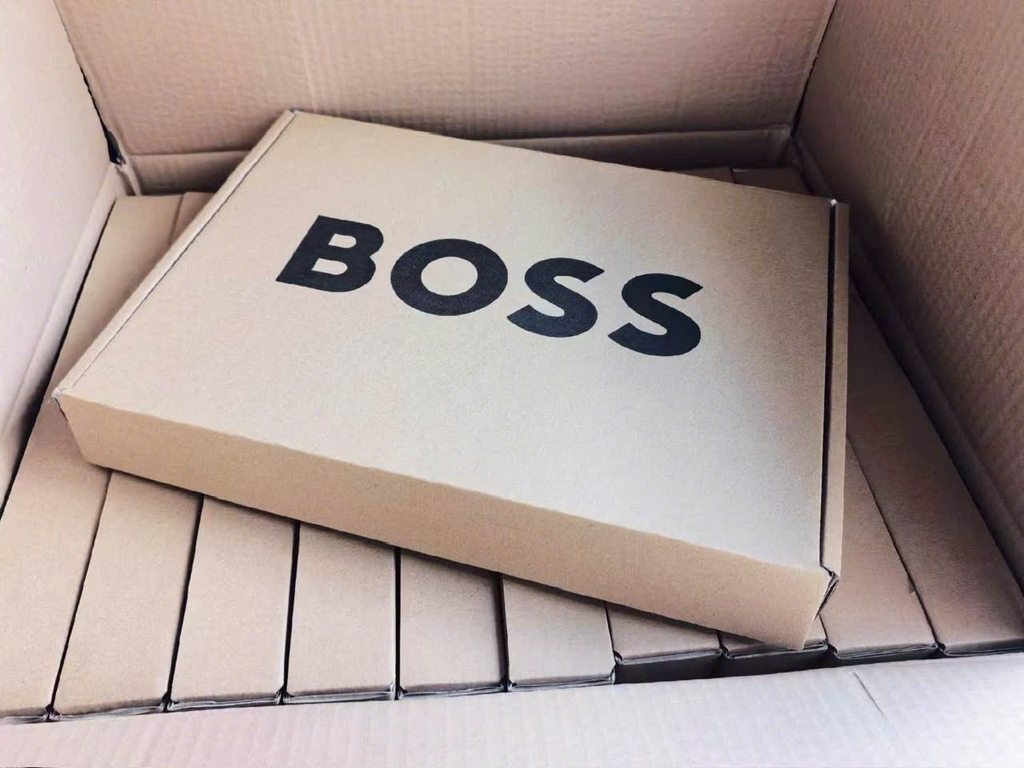 Jacket gió cổ trụ 5cm BOSS màu navy