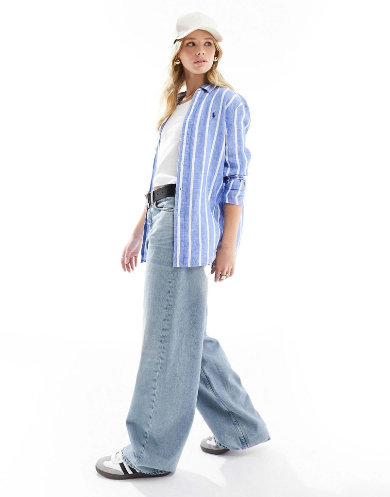 Áo sơ mi  bằng vải lanh hiệu Polo Ralph Lauren