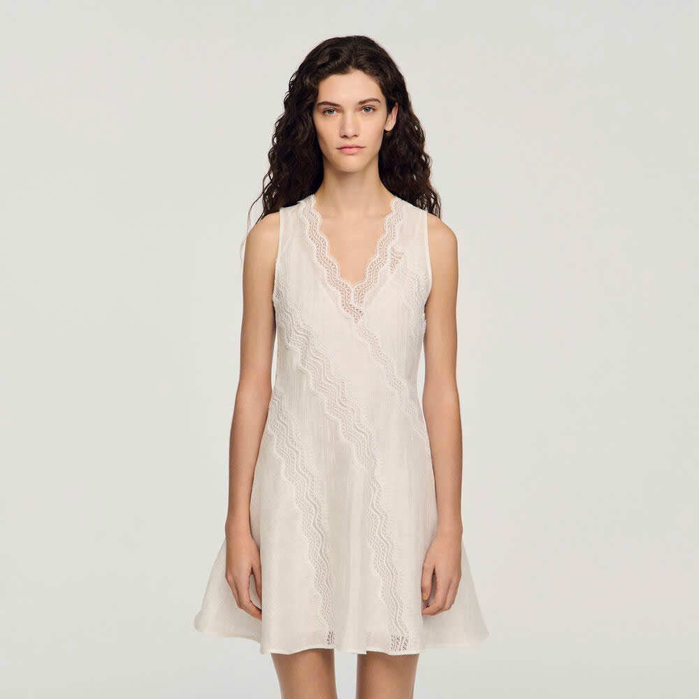 ĐẦM NGẮN BẰNG VẢI LINEN CẮT MAY