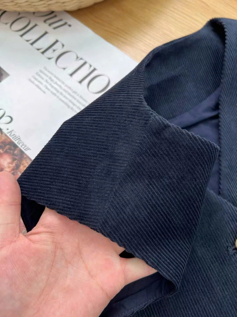 Gile nhung Polo Ralph Lauren navy tuồn auth