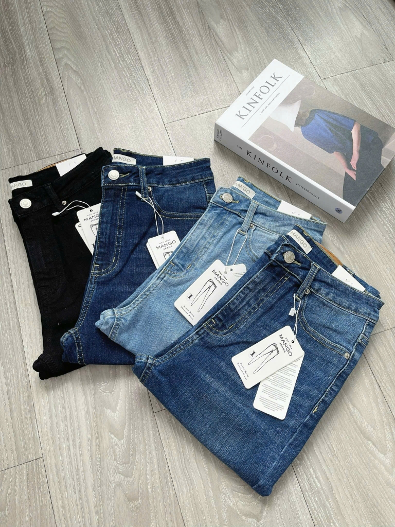 Quần denim skinny MNG dư xịn 4 màu