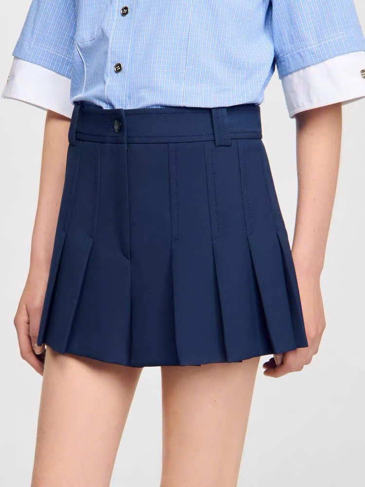 QUẦN SHORT CẠP CAO XẾP LY
