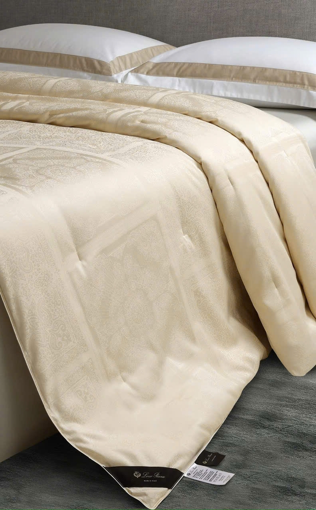 Chăn LoroPiana chần bông lụa Tencel vs Silk