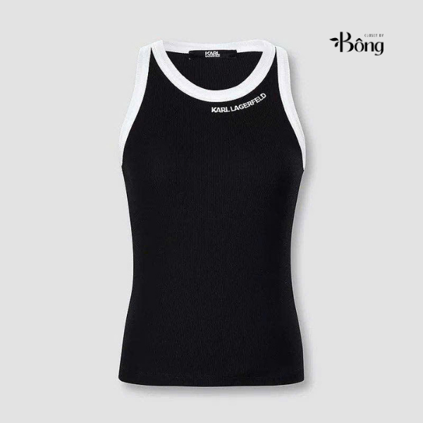 Top thun Karl viền 2 màu