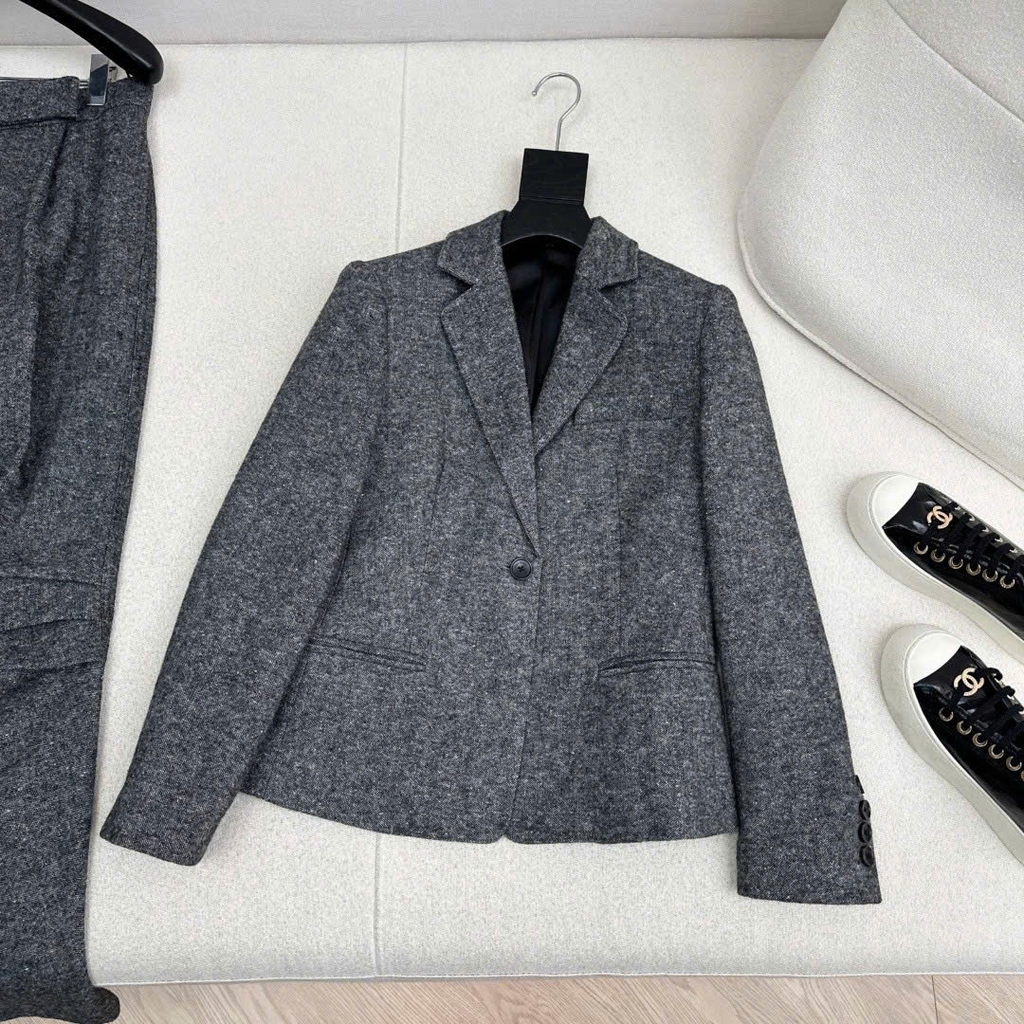 Blazer dạ xương cá MaxMara slimfit