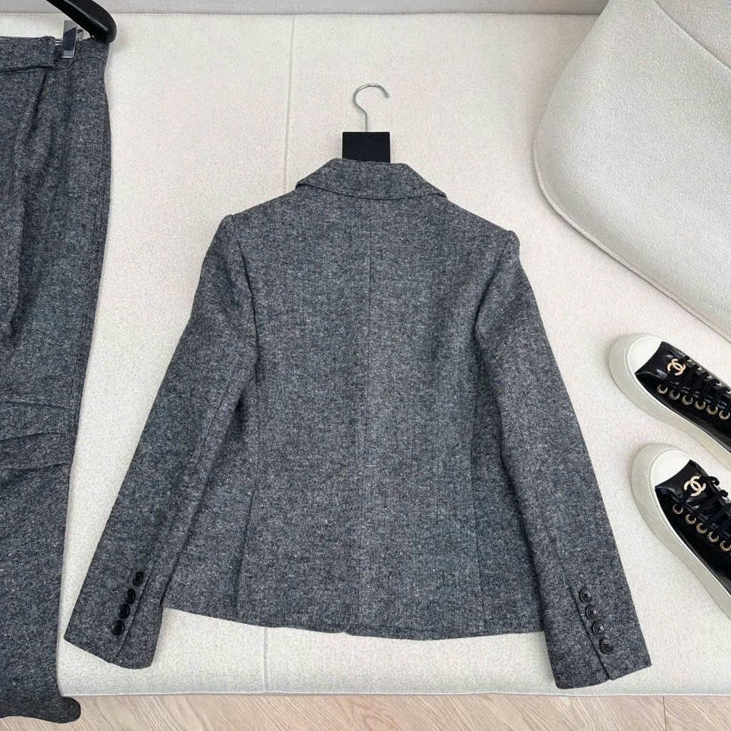 Blazer dạ xương cá MaxMara slimfit