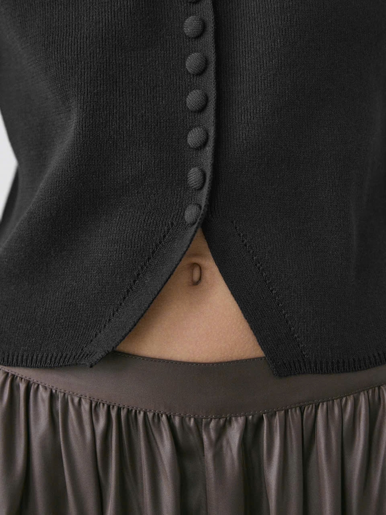 ÁO CARDIGAN DỆT KIM CỘC TAY COTTON