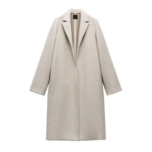 Trenchcoat dạ ép Zara dáng dài