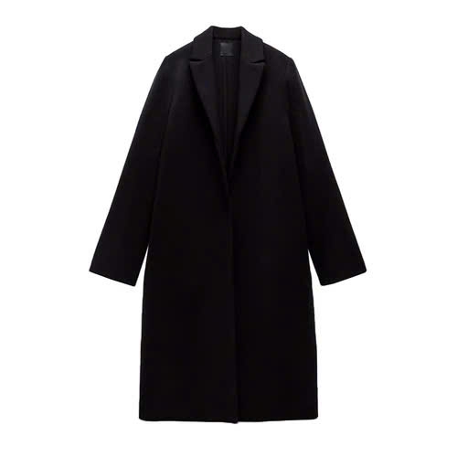 Trenchcoat dạ ép Zara dáng dài