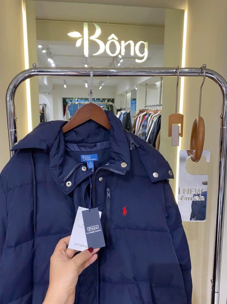 Áo phao polo dáng dài