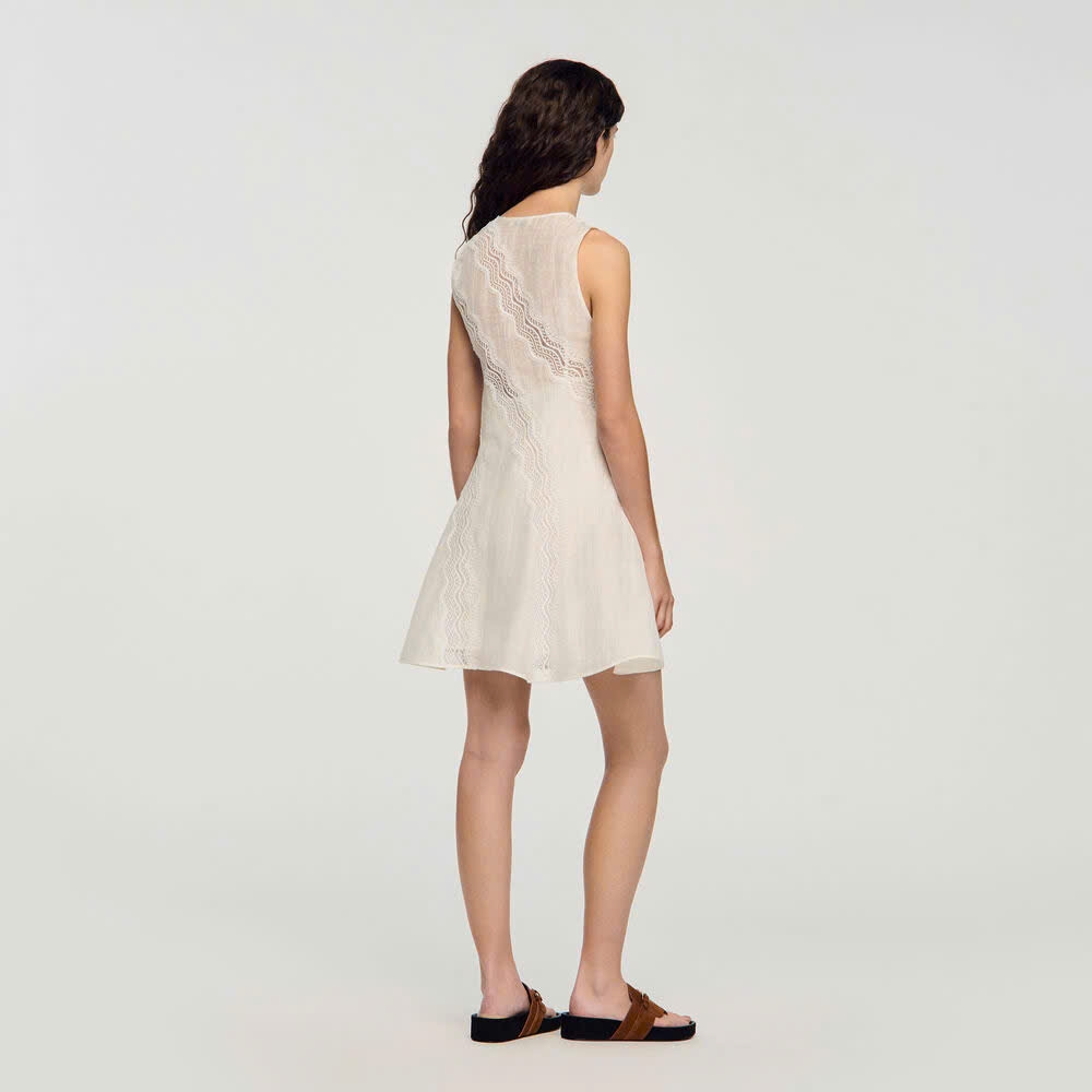 ĐẦM NGẮN BẰNG VẢI LINEN CẮT MAY