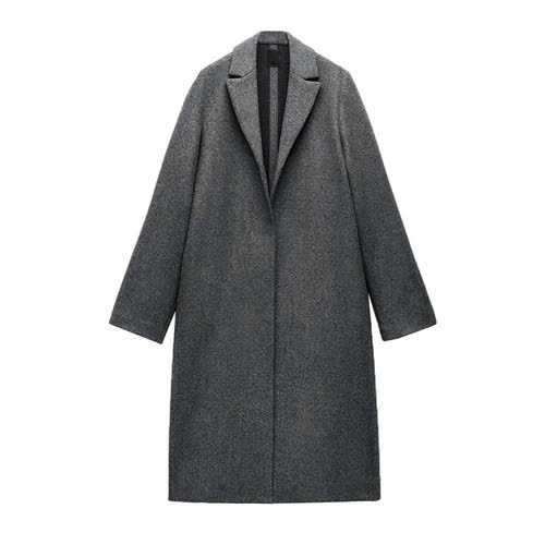 Trenchcoat dạ ép Zara dáng dài