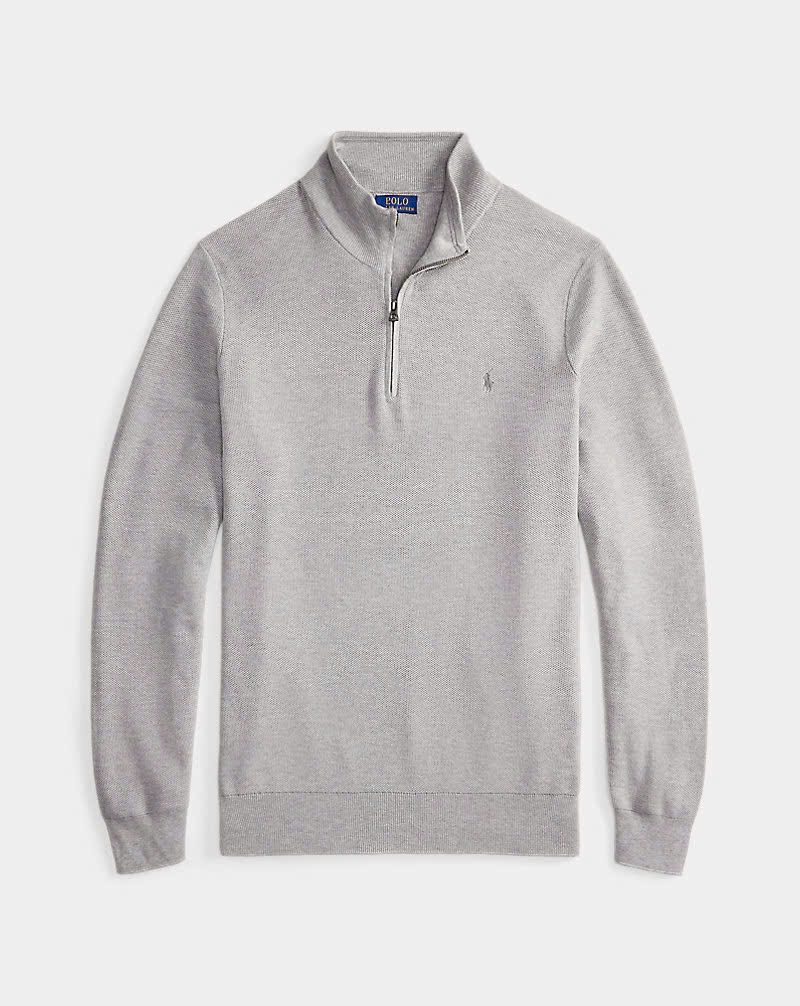 Áo len cotton có khóa kéo