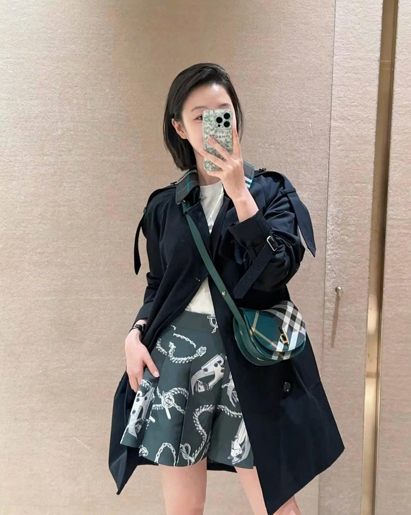 Trenchcoat BBR chất kaki dáng lửng kèm belt