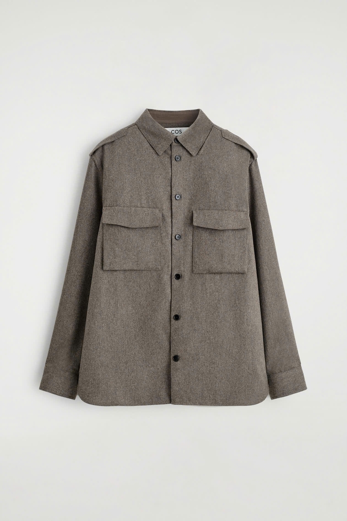 Quần COS len wool suông