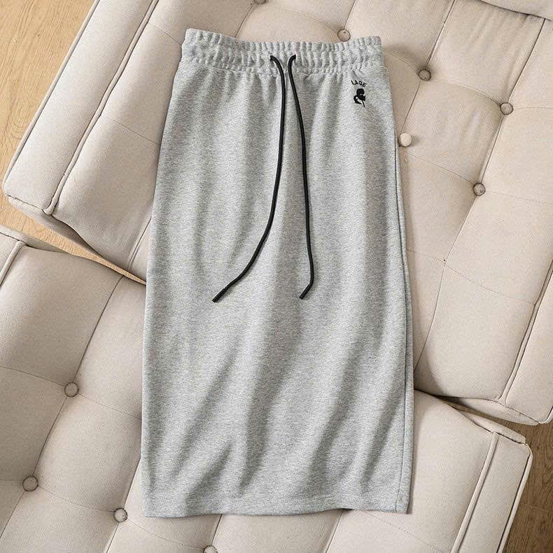 Chân váy thun cotton KARL dáng suông 2 màu