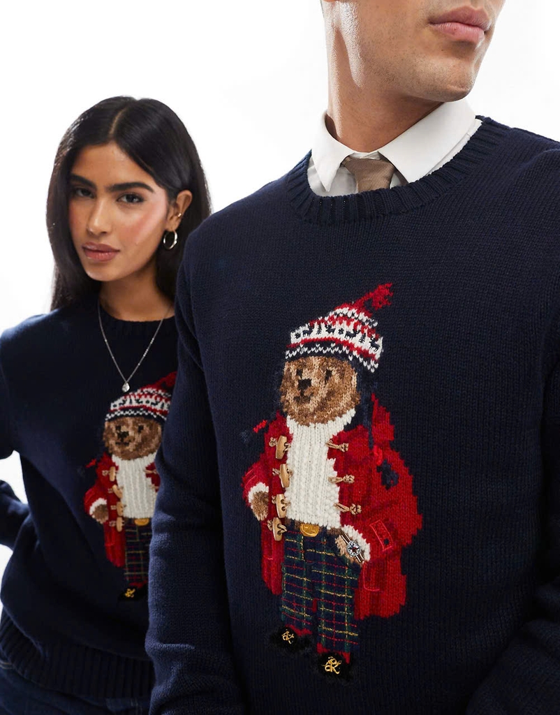 Áo len Polo bear Noel