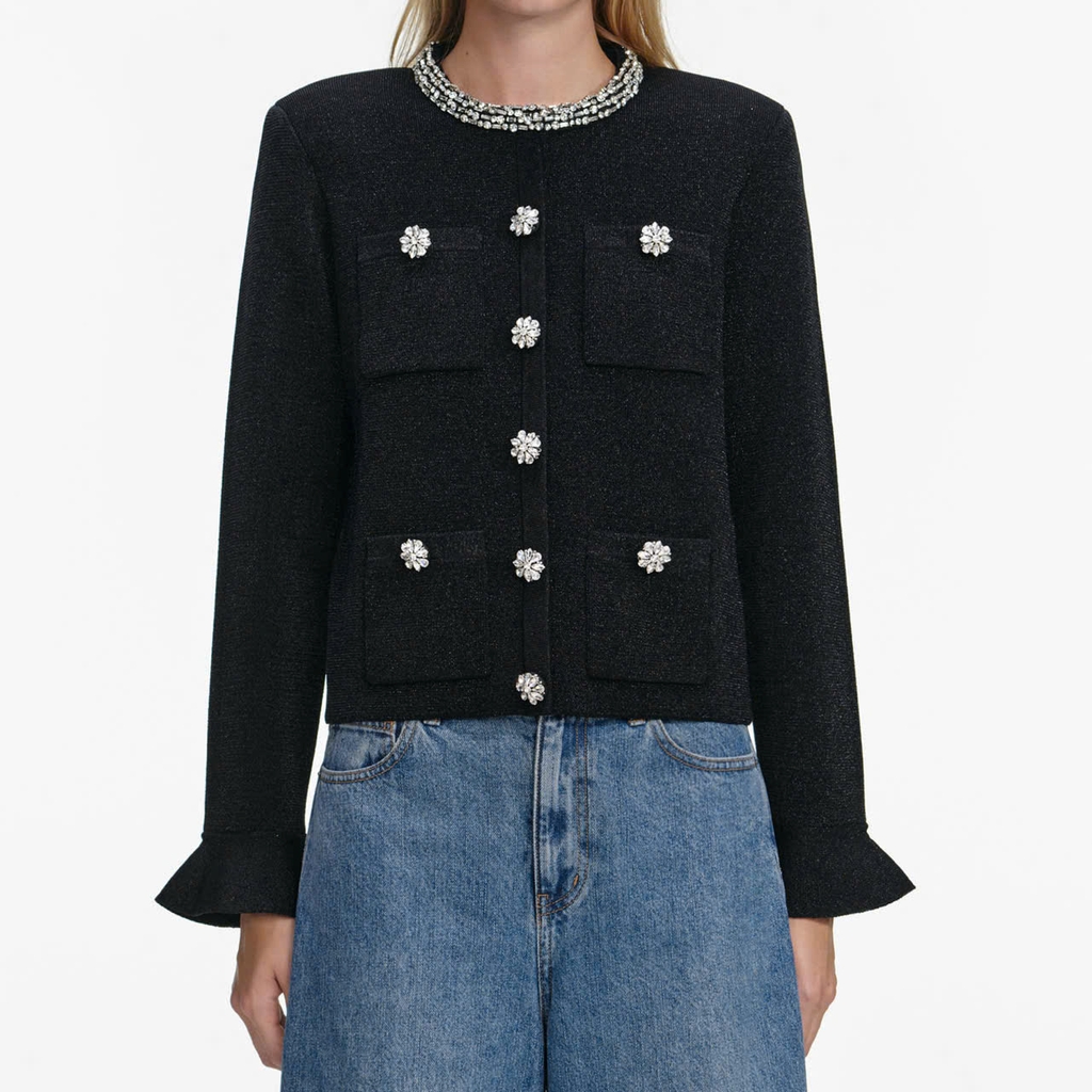 ÁO KHOÁC CARDIGAN CÀI NÚT PHA LÊ