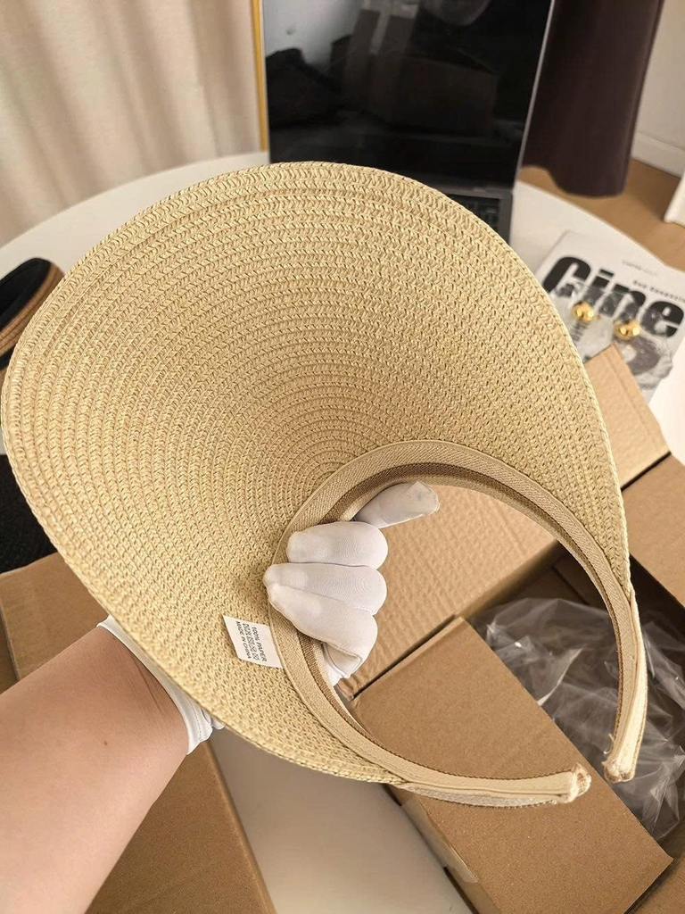 Mũ cói nửa đầu Sun Flat xuất xịn 3 màu