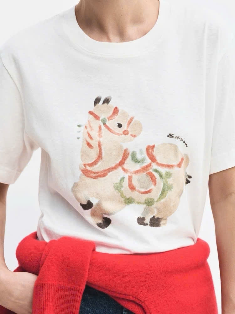 Tshirt EDITION họa tiết ngựa