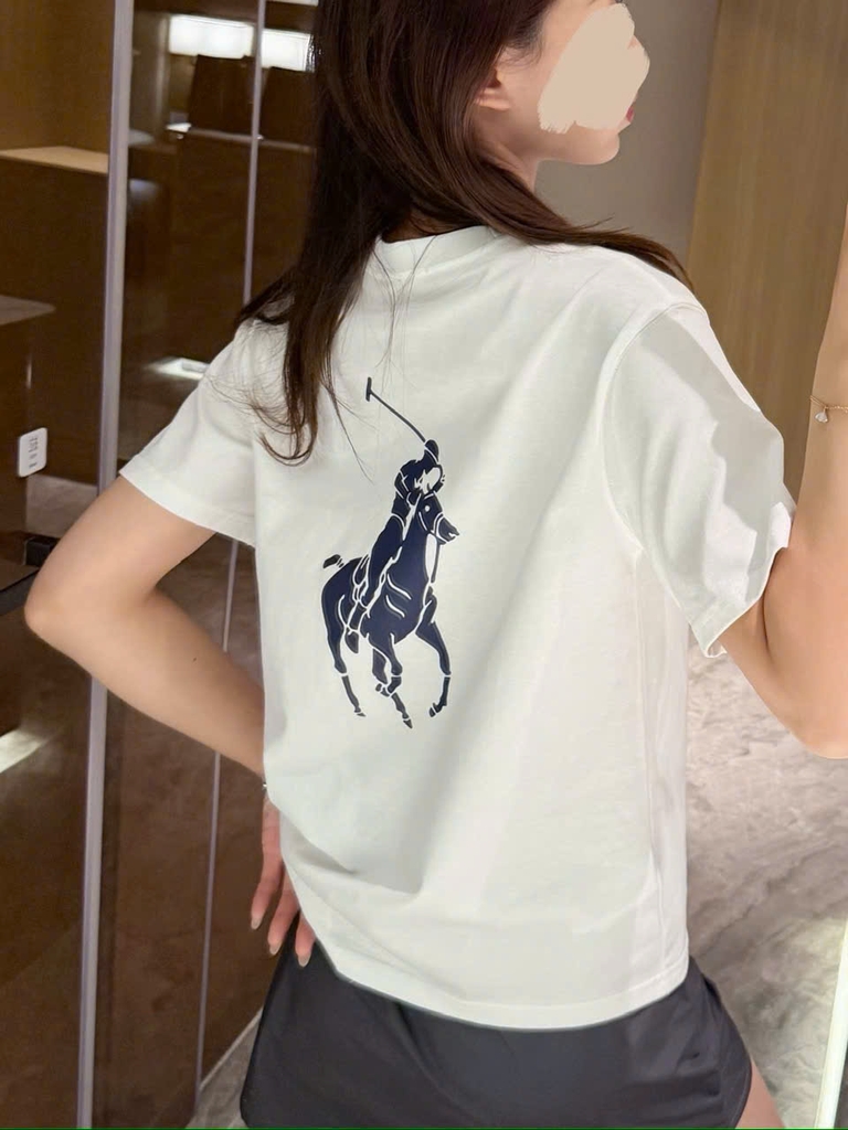 Tshirt POLO cổ tròn logo lưng 3 màu