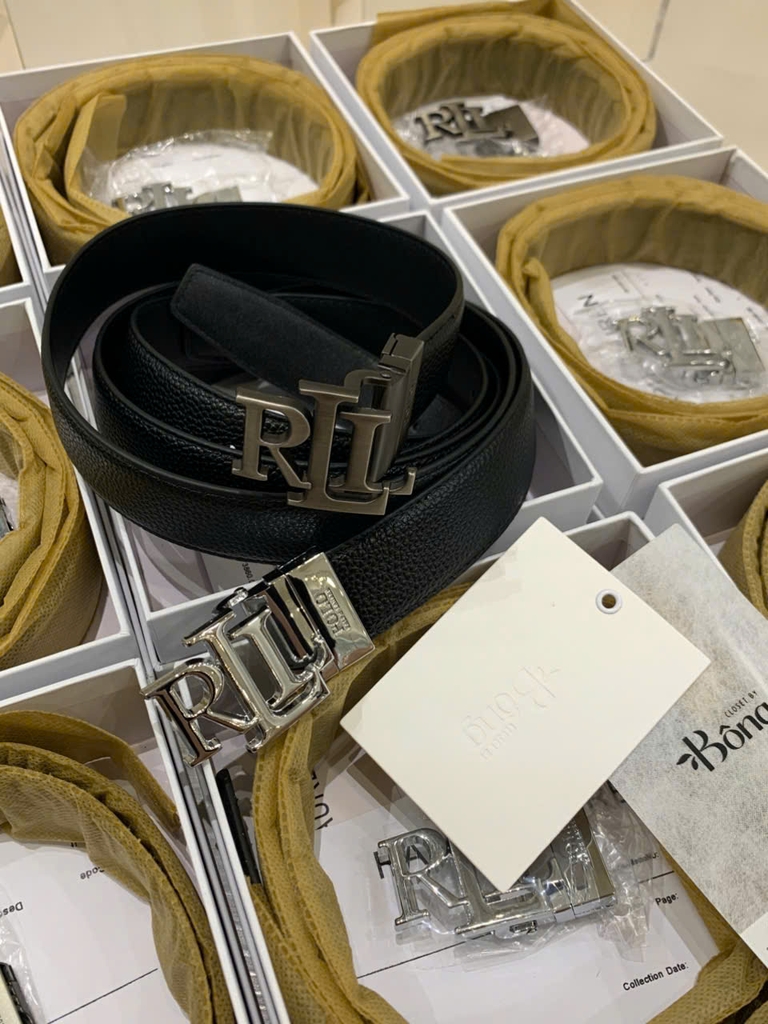 Belt POLO dây da sần 2 màu