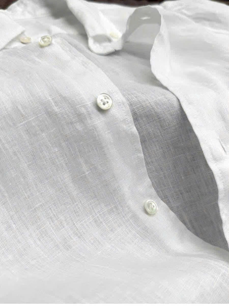 Sơ mi Polo ngắn tay linen 4 màu