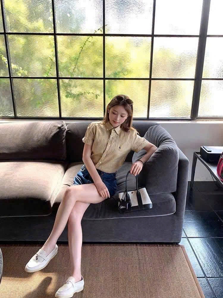 Sơ mi Polo ngắn tay linen 4 màu