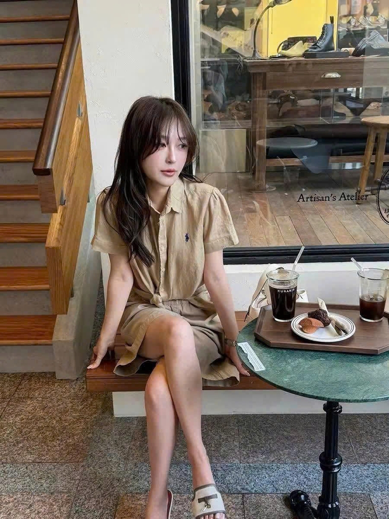 Sơ mi Polo ngắn tay linen 4 màu