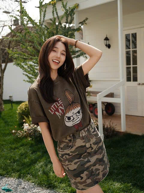 ÁO THUN COTTON IN HÌNH HỌA TIẾT RÁCH RƯỚI