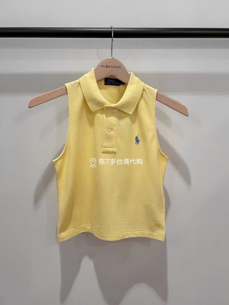 Áo sát nách Polo RL cổ bẻ 100% cotton 3 màu