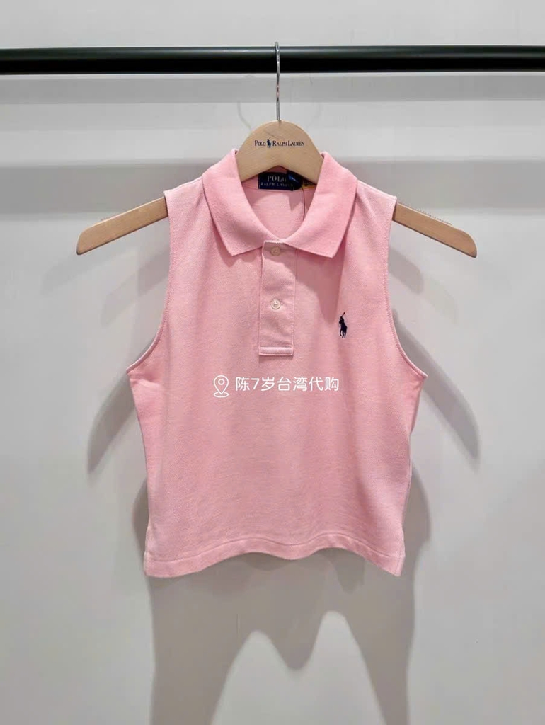 Áo sát nách Polo RL cổ bẻ 100% cotton 3 màu