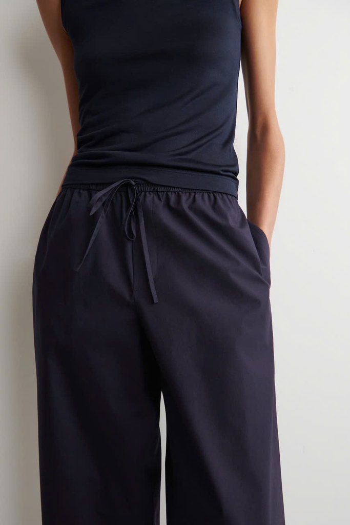 QUẦN ỐNG THẲNG COTTON CÓ DÂY RÚT