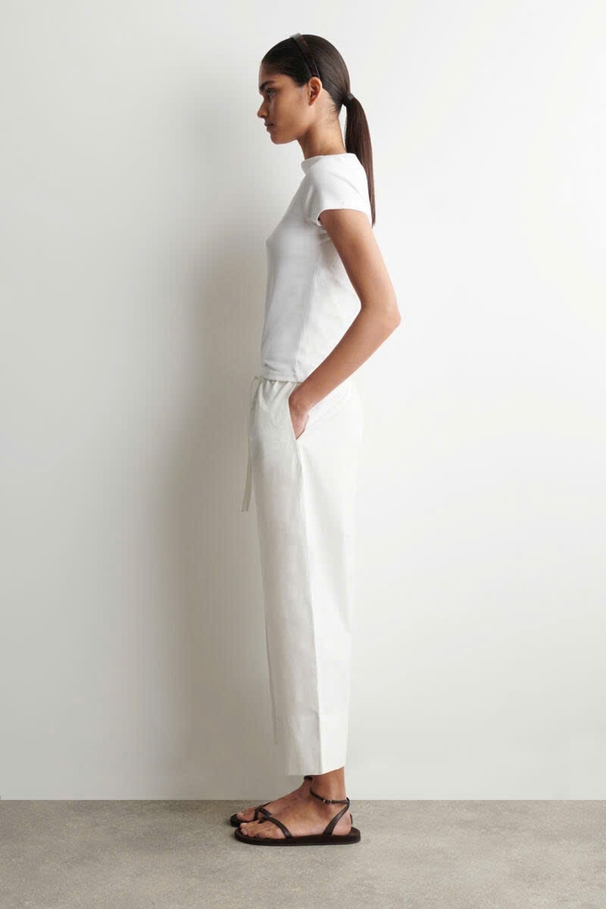 QUẦN ỐNG THẲNG COTTON CÓ DÂY RÚT