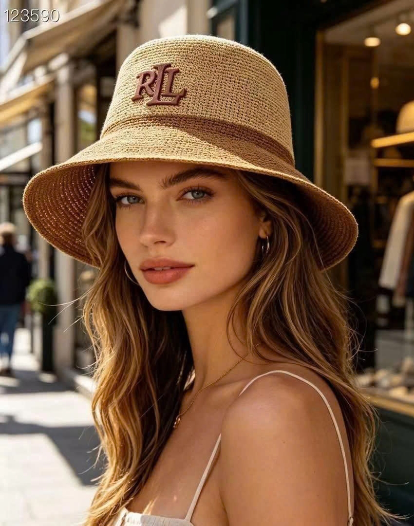Mũ bucket Polo RL màu camel