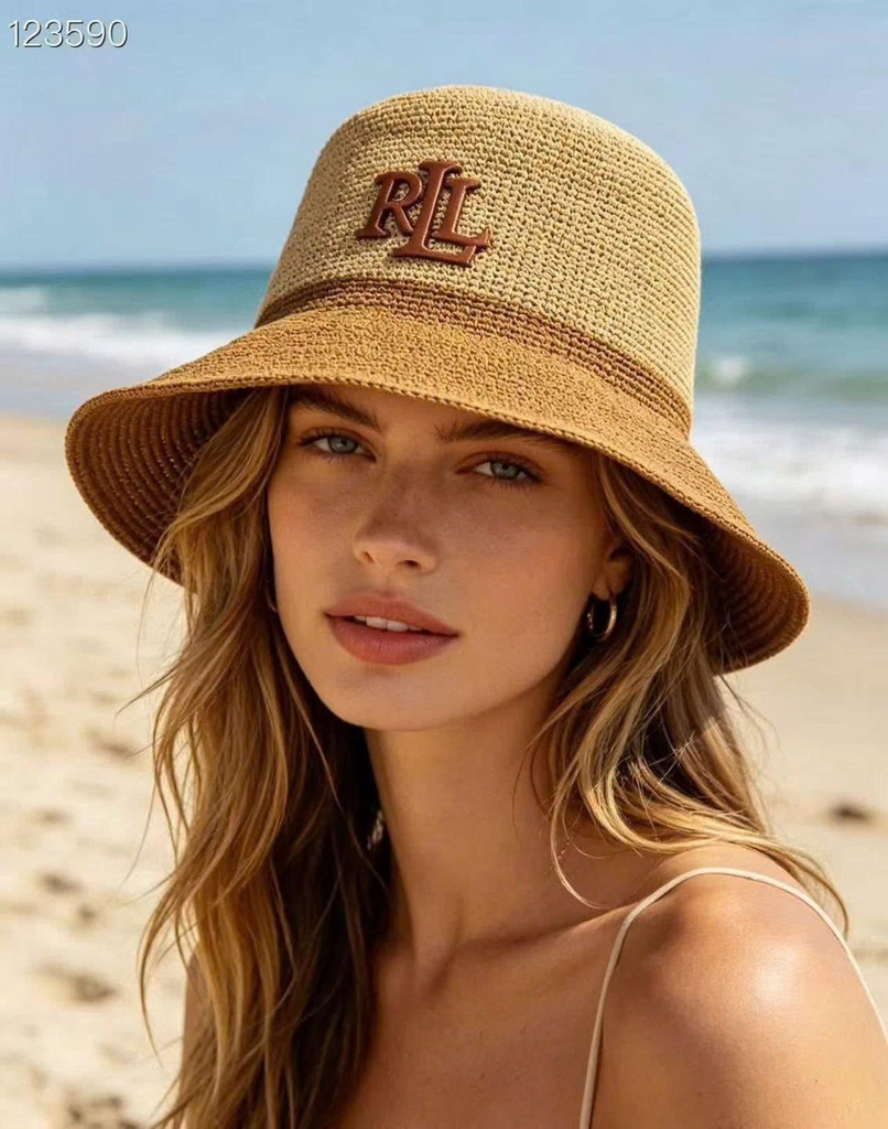 Mũ bucket Polo RL màu camel