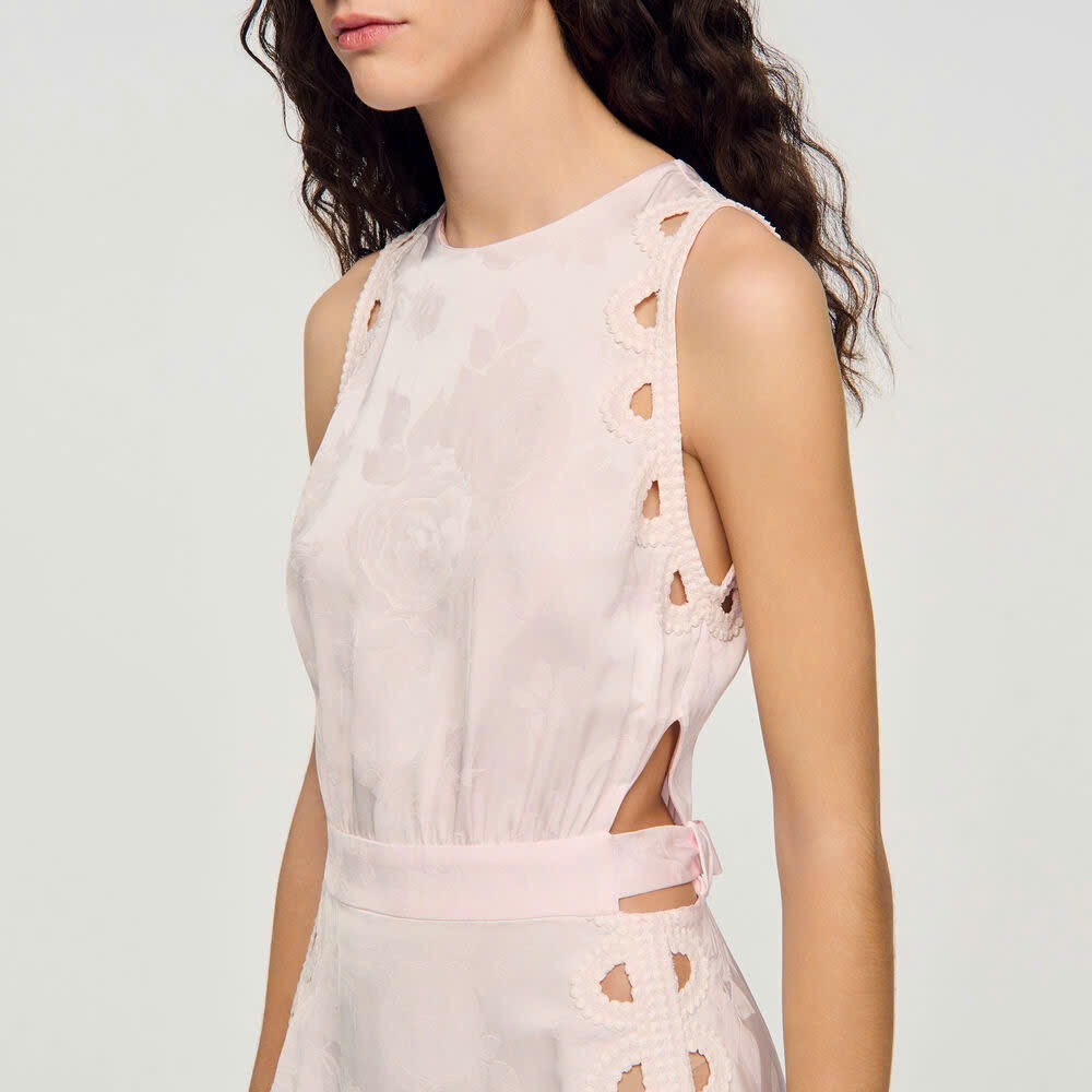 VÁY DÀI HỌA TIẾT HOA JACQUARD